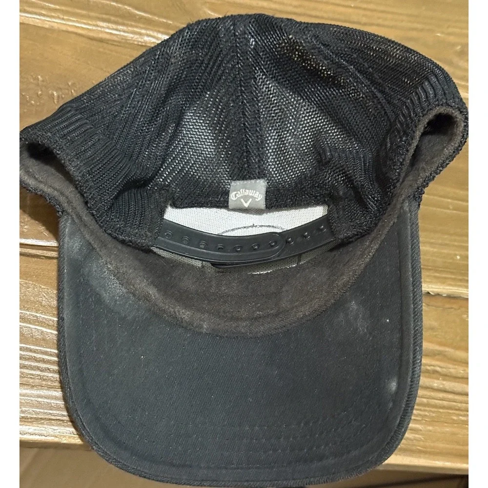 Callaway Hat Cap Mens‎ Black Snapback Mesh Trucker Carlsbad CA Golf